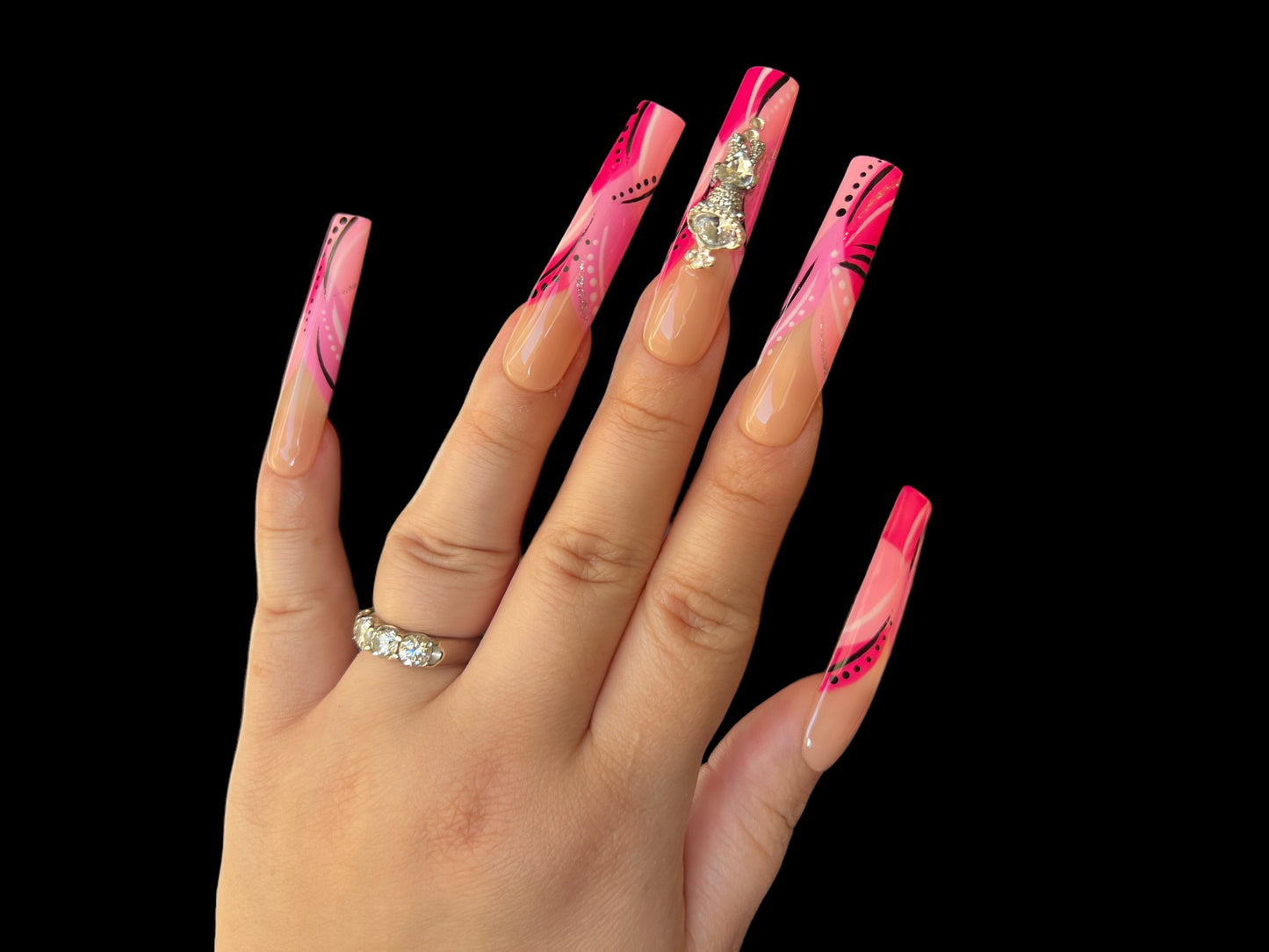 Luxurious Handmade Acrylic Press On Nails - B21 - High Quality, Reusable, & Waterproof - Hojhuam's Essential Comforts