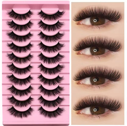 Dramatic Smoky Cat Eye False Eyelashes