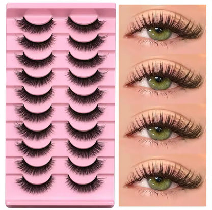 Dramatic Smoky Cat Eye False Eyelashes