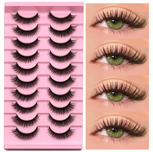 Dramatic Smoky Cat Eye False Eyelashes