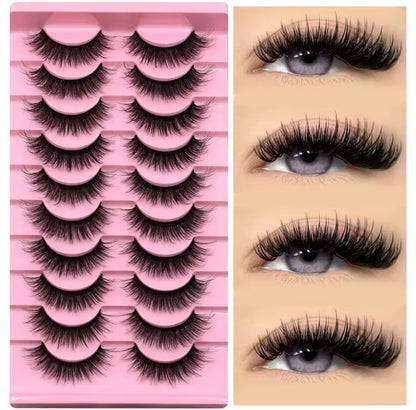 Dramatic Smoky Cat Eye False Eyelashes